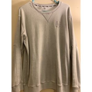 PINK Velour Pullover Sweatshirt